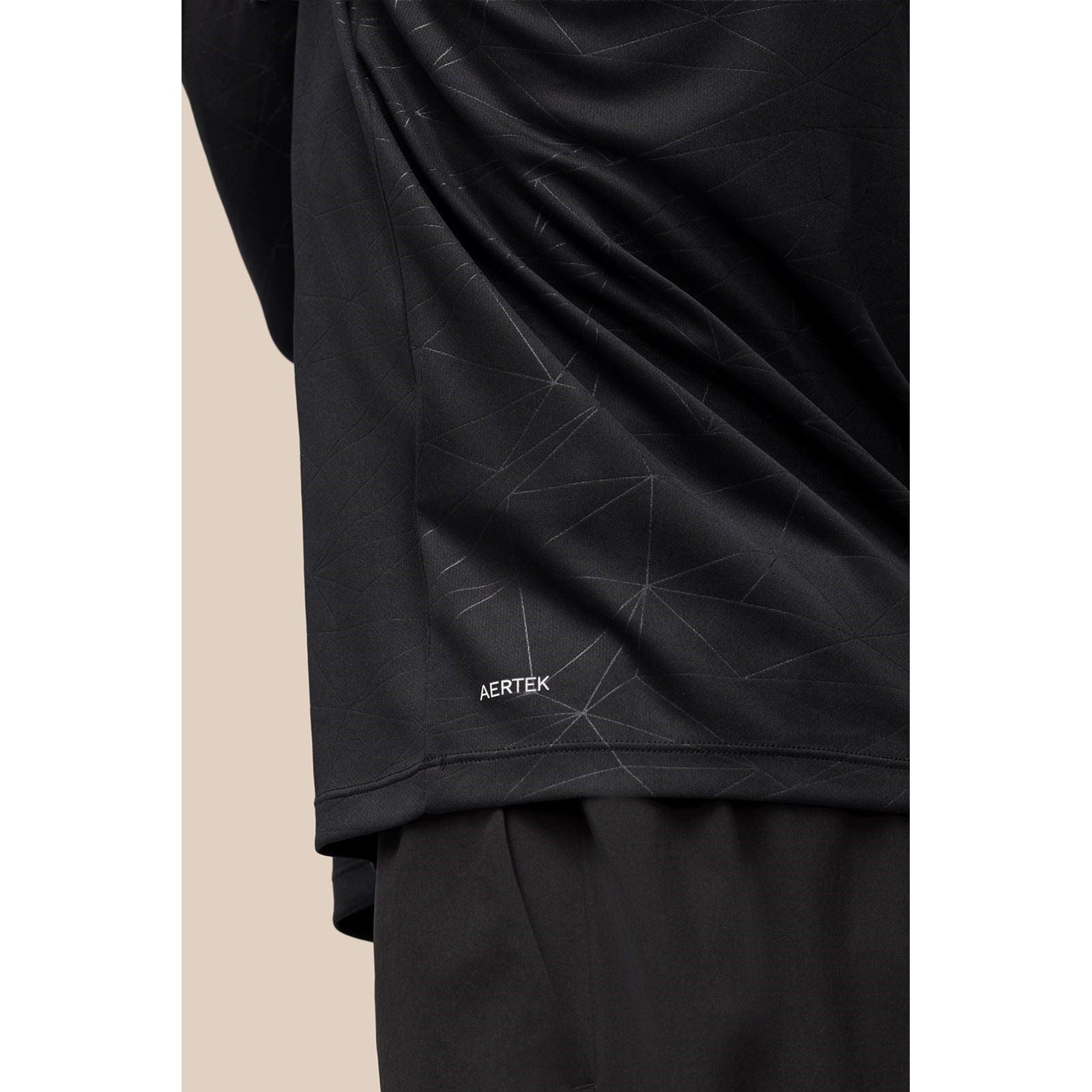Castore Adapt Training 1/4 Zip Top T-Shirts De Sport Actifs Pour Hommes En Polyester Noir