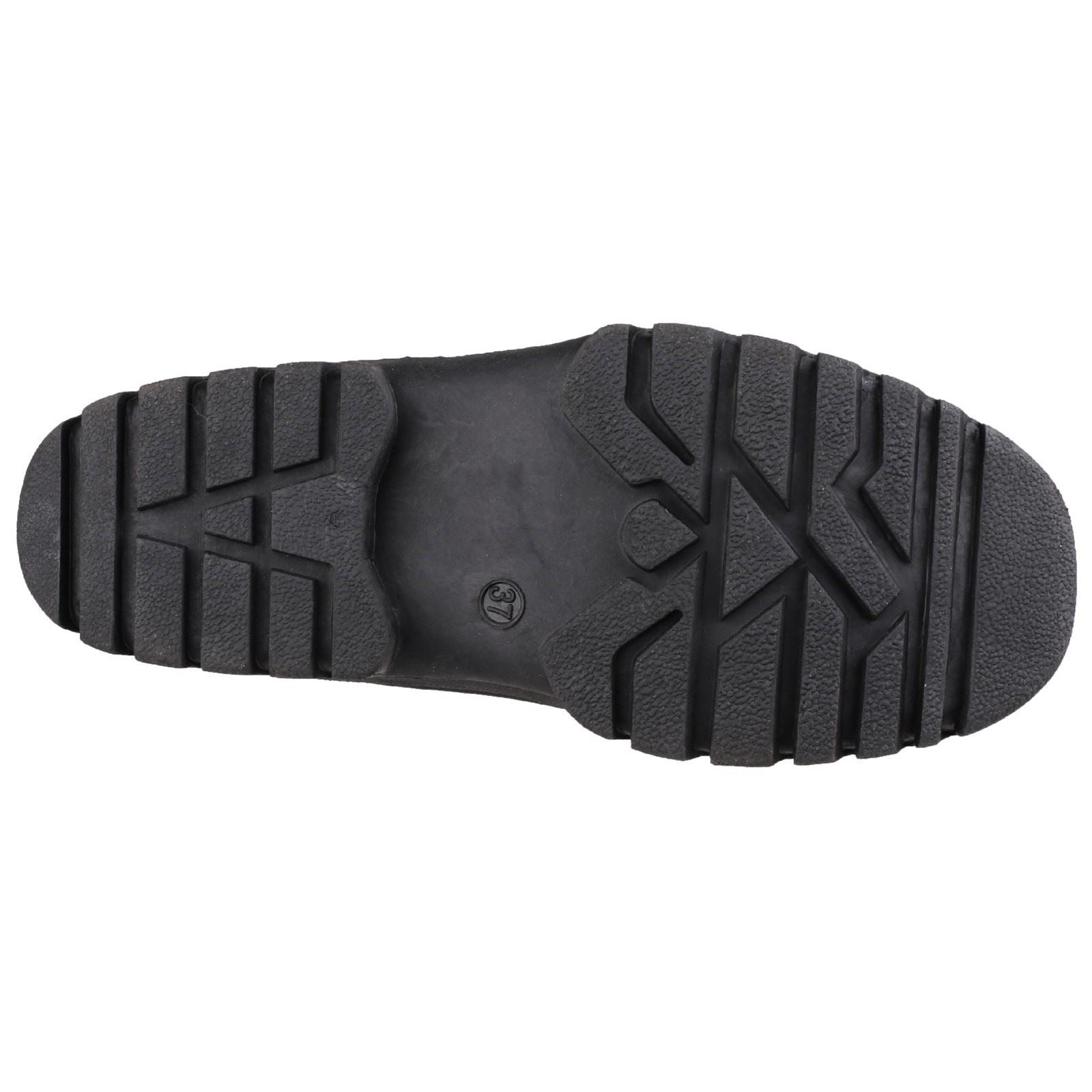Cotswold Chase Bottes En Caoutchouc Noir En Tissu