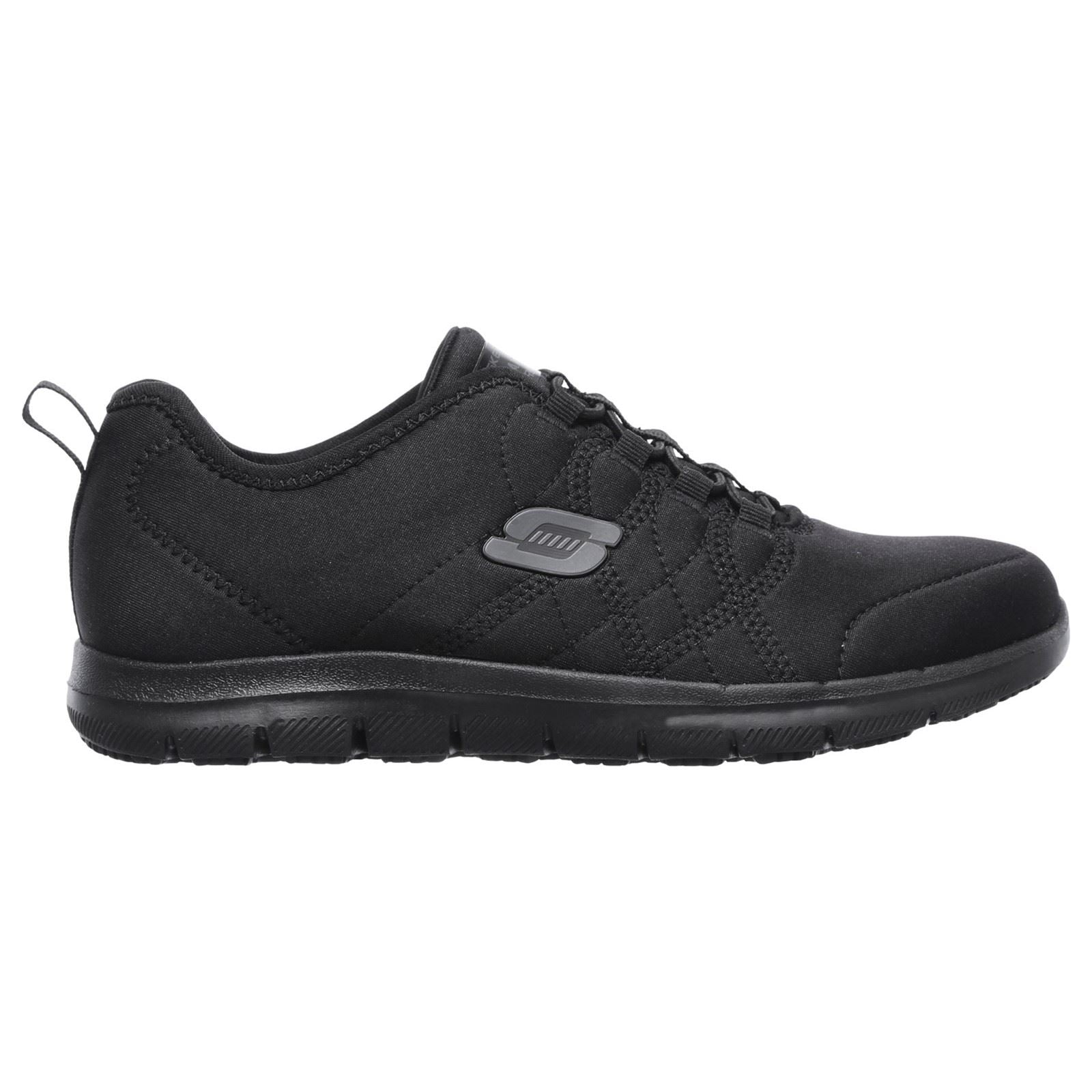 Skechers Workwear Ghenter Srelt Baskets De Sécurité Noires En Polyester Pour Femmes