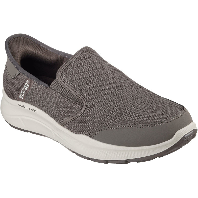 Skechers Equalizer 5.0 Drayze Sneakers Pour Hommes En Polyester De Couleur Taupe