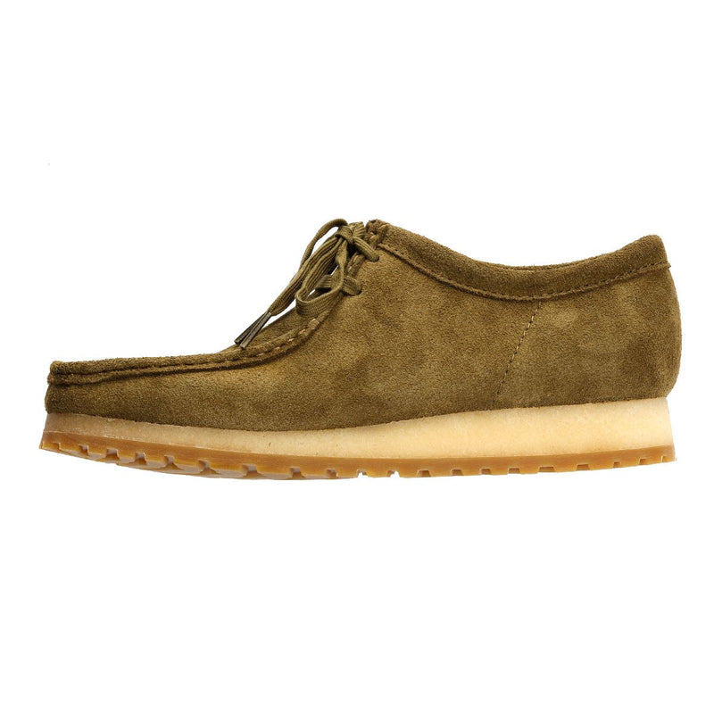Clarks Originals Wallabee RB Chaussures À Lacets Vertes Pour Hommes En Daim