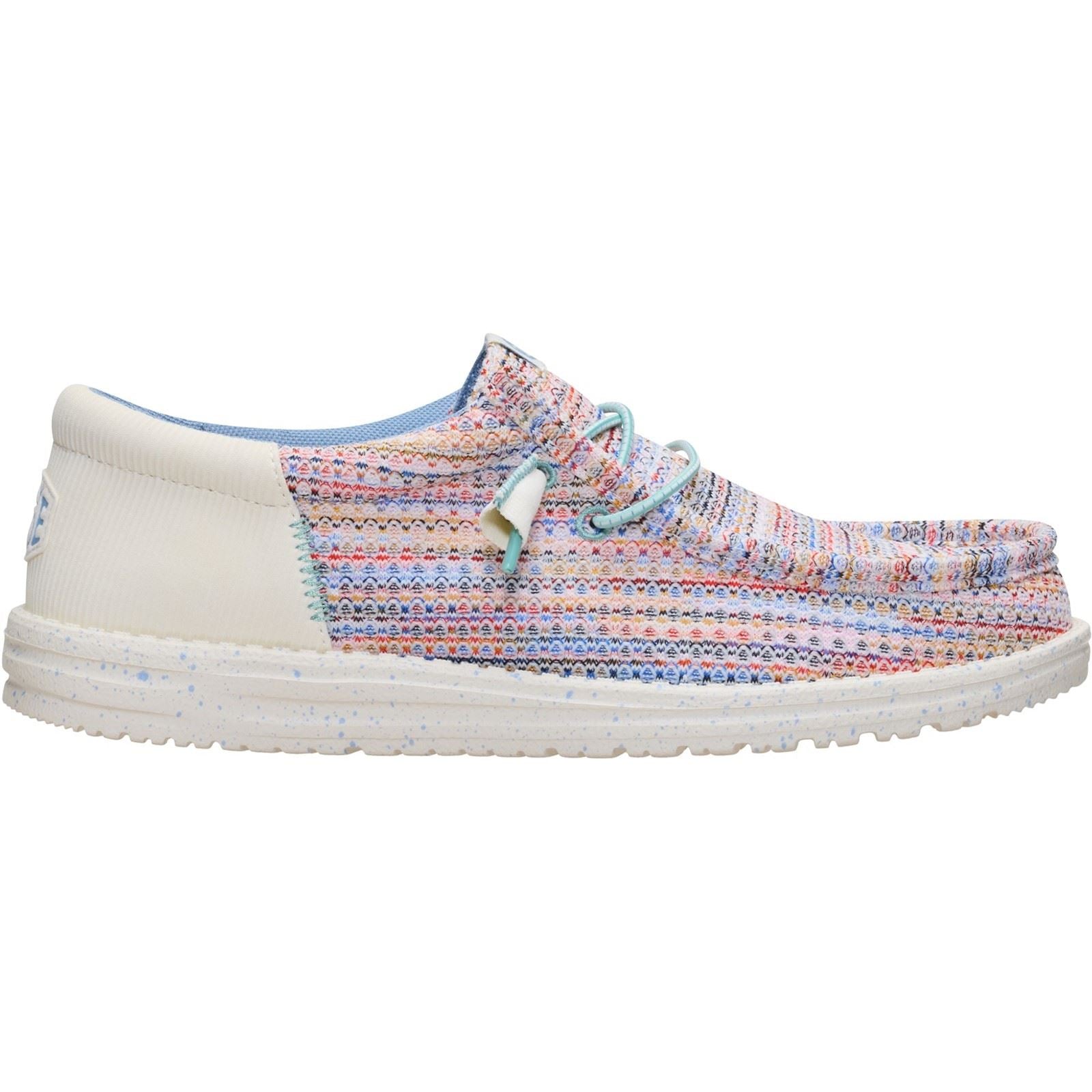 HEYDUDE Wally Funk Multi Mesh Mocassins Pour Hommes En Polyester Égrets/Multi