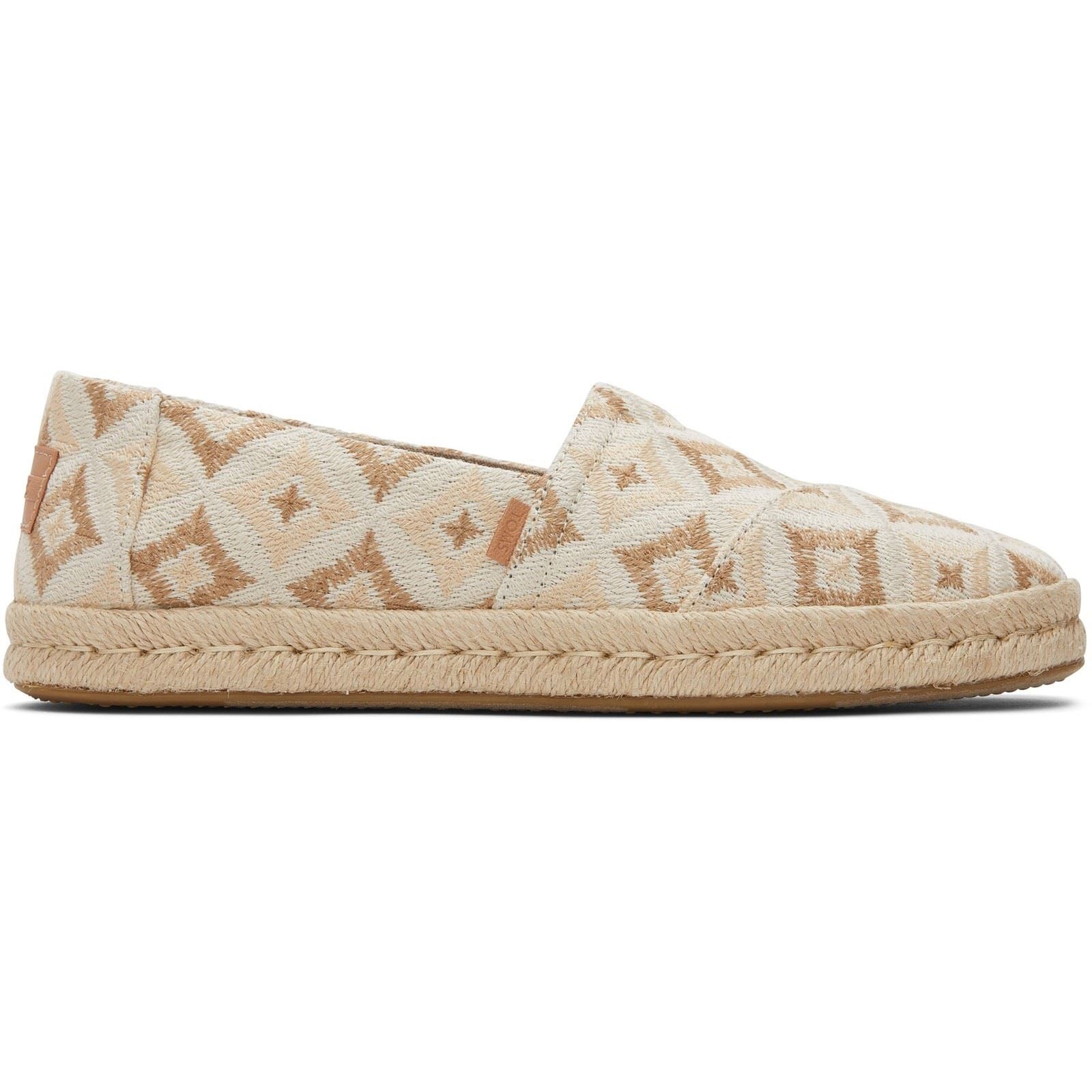 TOMS Alpargata Rope 2.0 Espadrilles Naturelles Geo Pour Femmes