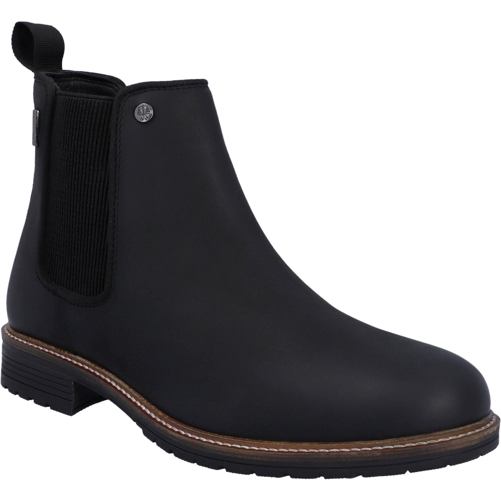 Hunter Jura Bottes Noires En Cuir Pour Hommes
