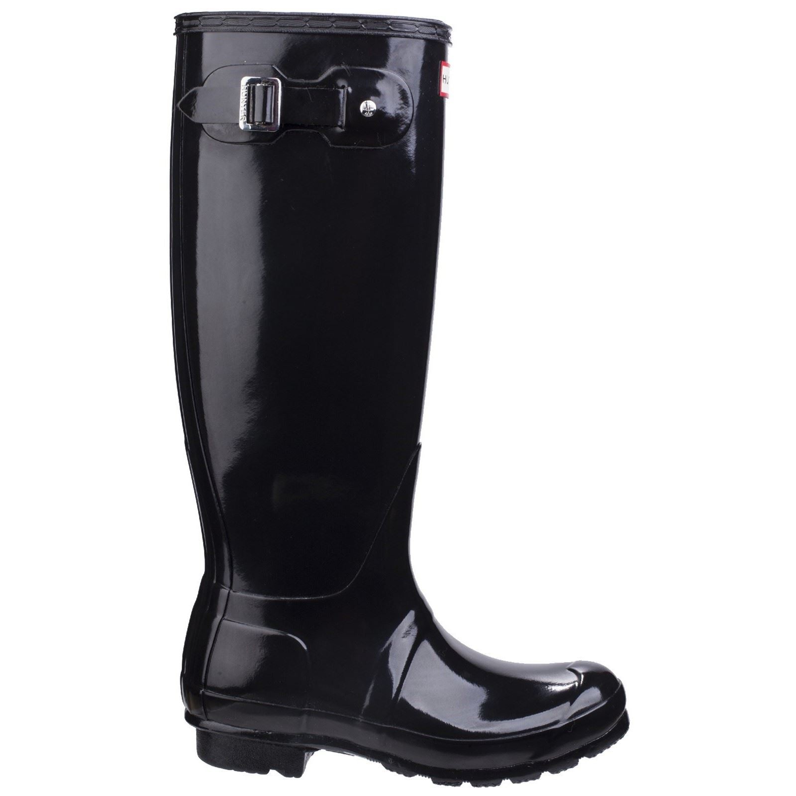 Hunter Original Tall Gloss Bottes En Caoutchouc Pour Femmes, Noires