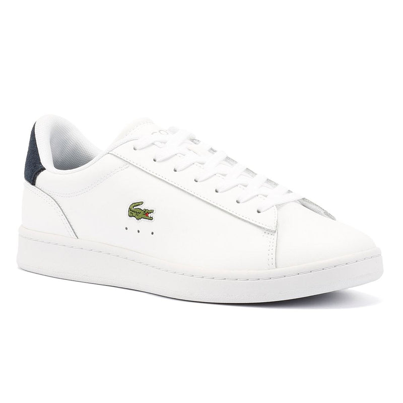 Lacoste Carnaby Baskets Blanches En Cuir Pour Hommes