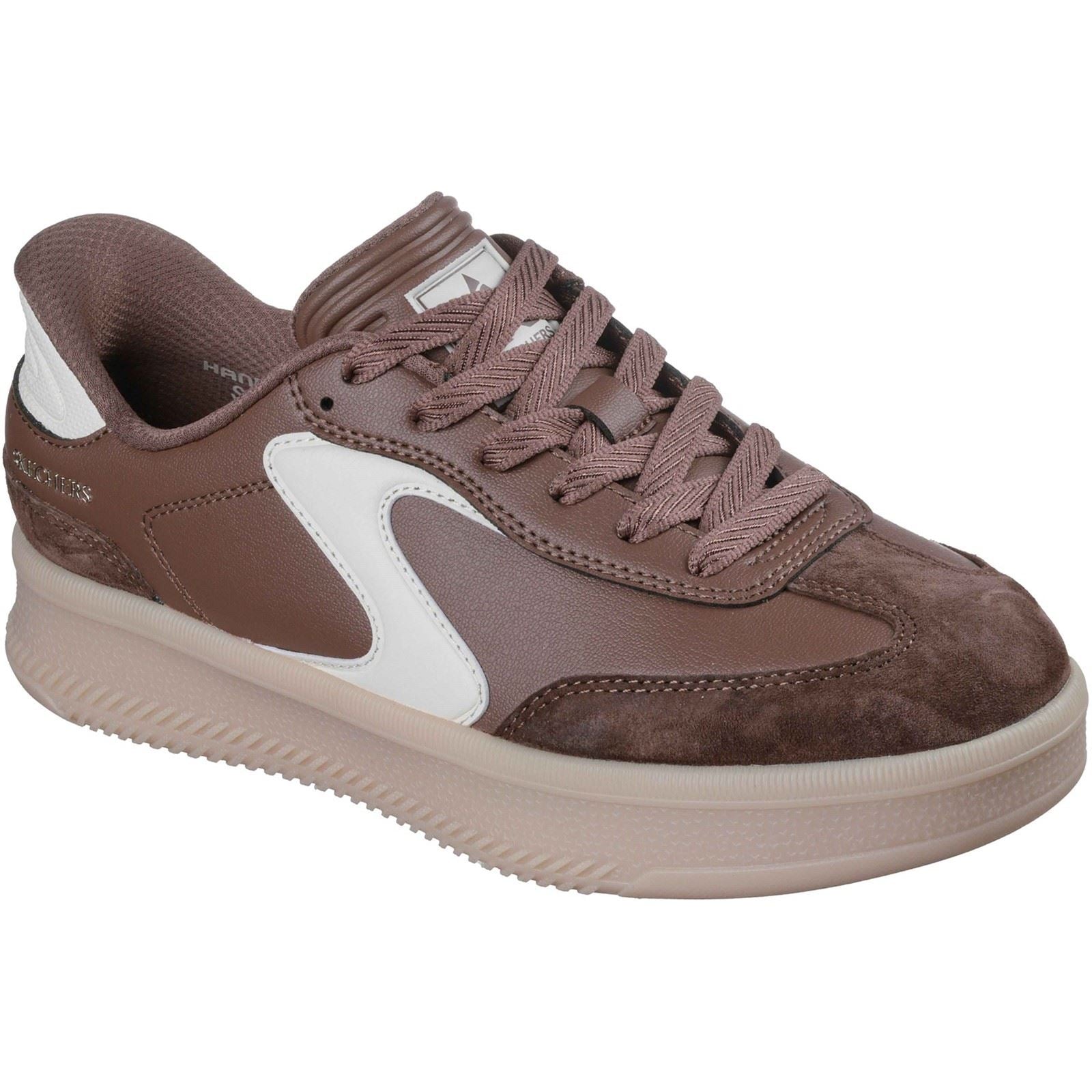Skechers Hotshot HI - Lifted Luxe Baskets Brunes Pour Femmes En Polyuréthane