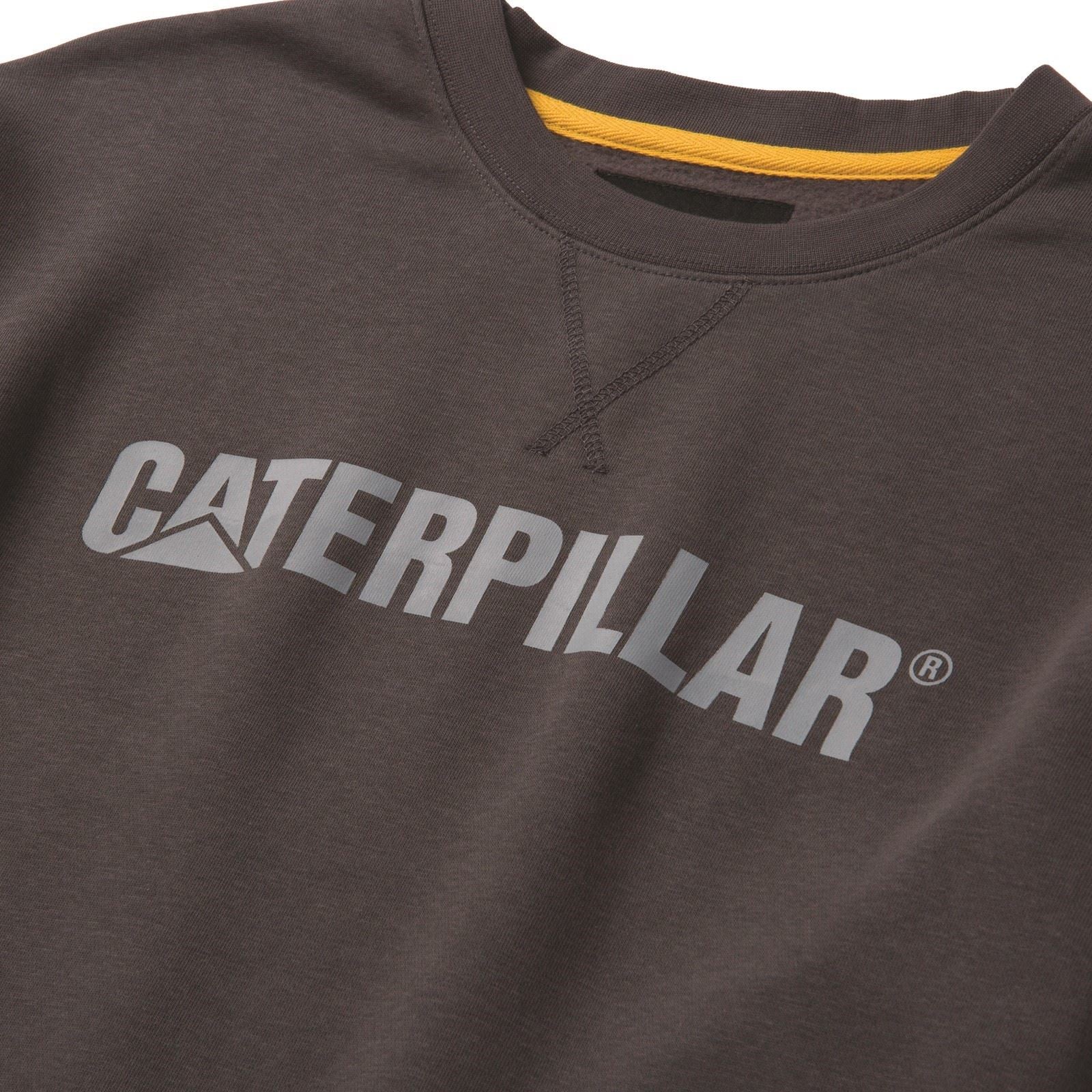 Caterpillar Midweight Crewneck Sweatshirt En Coton Pour Homme Gris