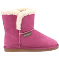 Hush Puppies Ashleigh Chaussons Roses Pour Femmes En Fausse Fourrure