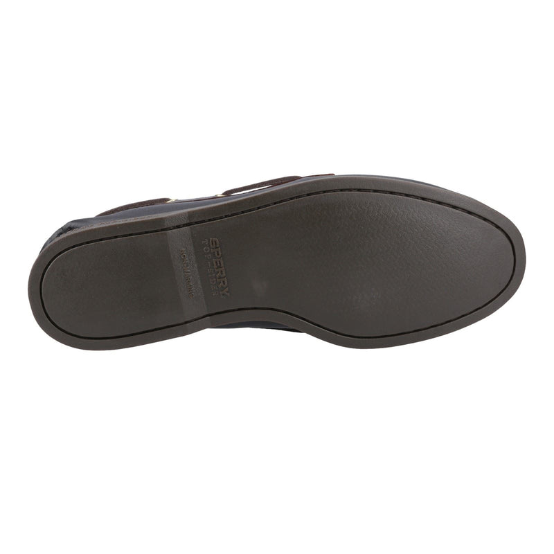 Sperry Authentic 2 Eye Chaussures Bateau Pour Homme En Cuir Amaretto/Noir