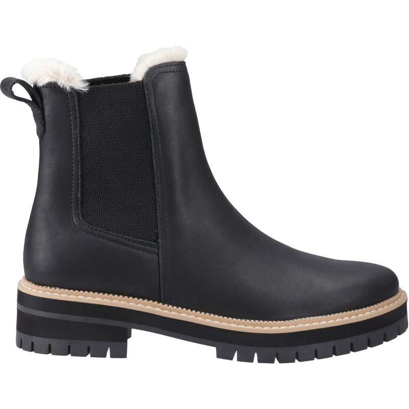 TOMS Bennet Bottes En Cuir Noires Pour Femmes
