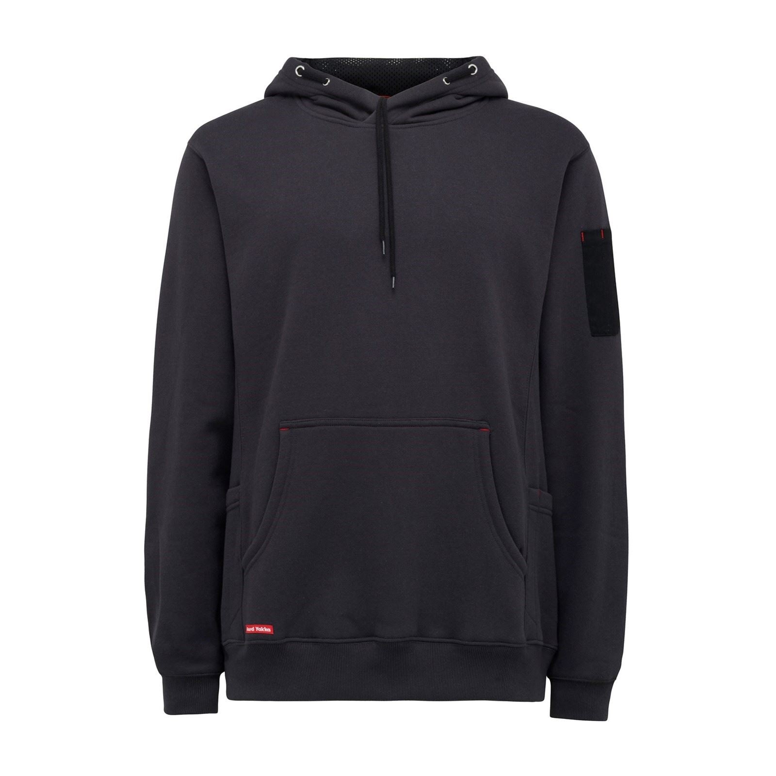 Hard Yakka Brushed Fleece Sweat À Capuche Gris En Polyester Pour Homme