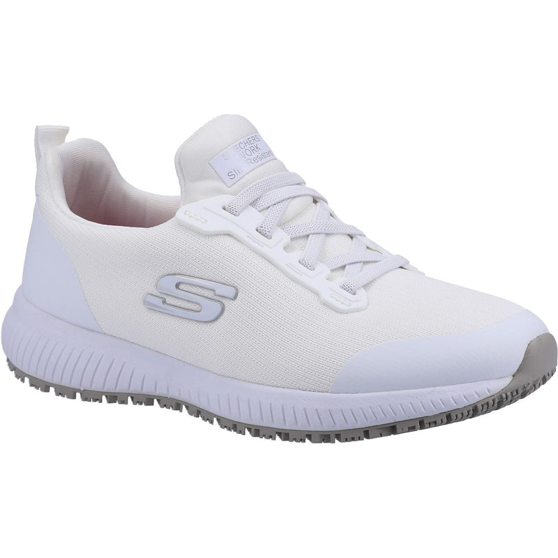 Skechers Workwear Squad SR Baskets De Sécurité Blanches Pour Femmes En Textile