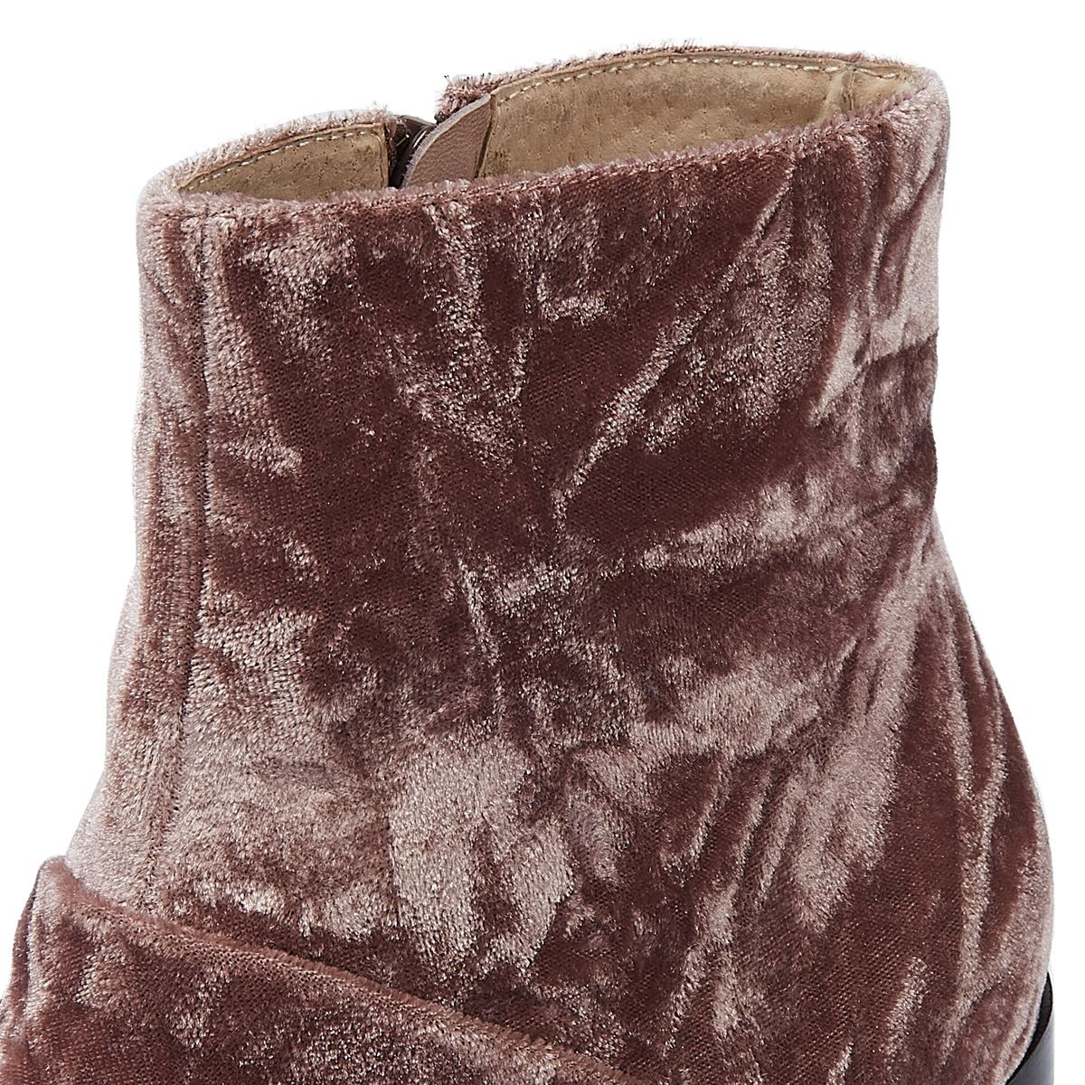 Shoe The Bear Ceci Bottes Marron Pour Femmes En Velours Profond Blush