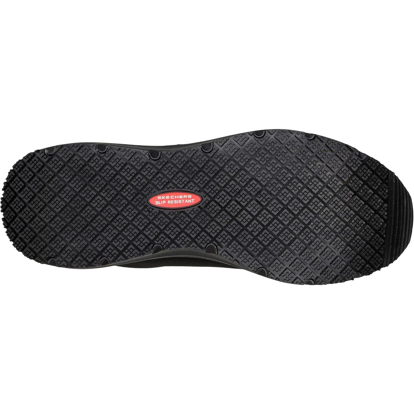 Skechers Workwear Ulmus SR Safety Toe Baskets De Sécurité Noires En Maille Pour Hommes