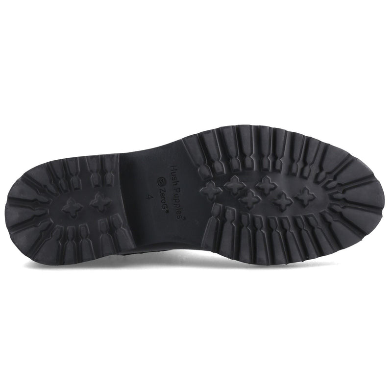 Hush Puppies Gwyneth Bottes Plates Chelsea Noires En Cuir Pour Femmes