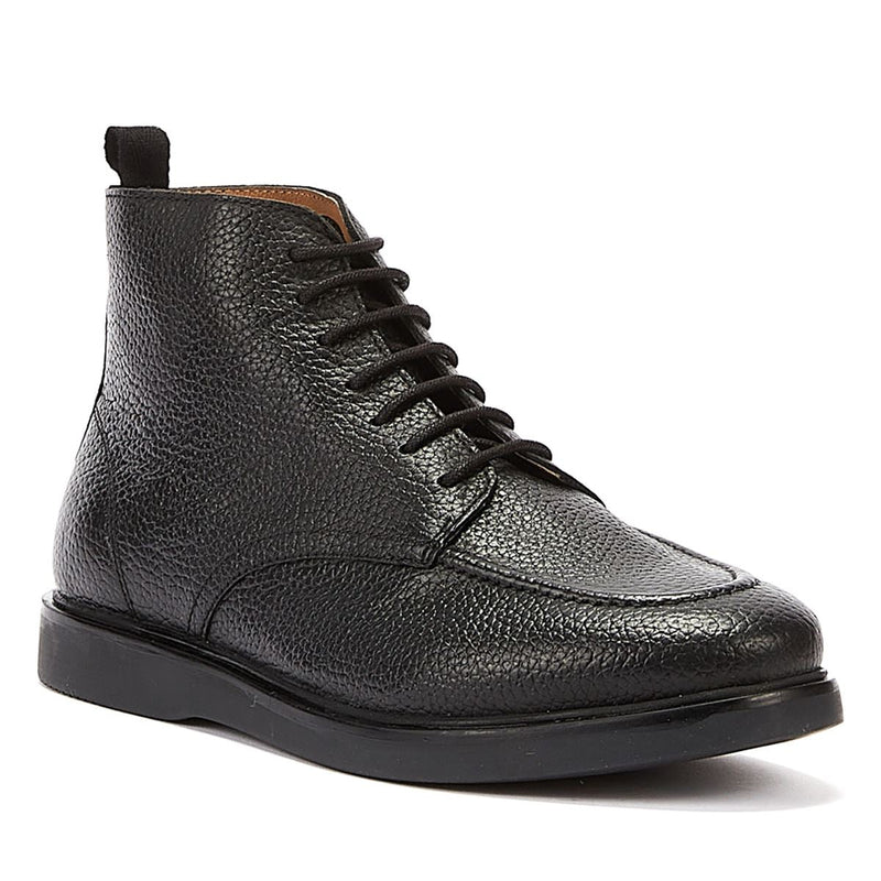 H By Hudson Carlo Leather Men's Black Boot