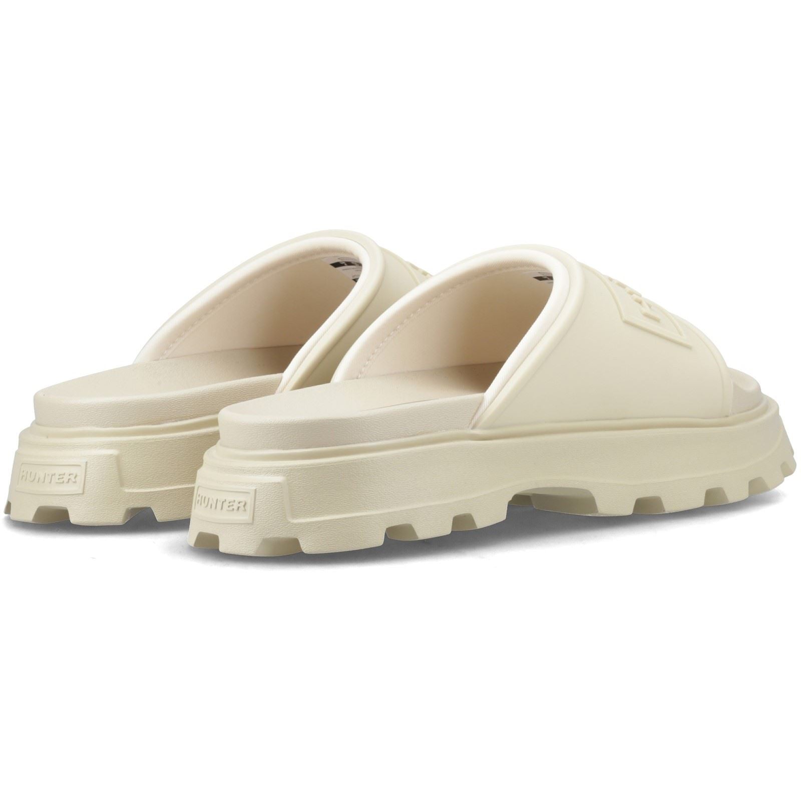 Hunter Moulded Stacked Slider Sandales En Gravier Pour Femmes En Synthétique