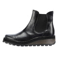 Fly London Huud Bottes Noires En Cuir Pour Femmes
