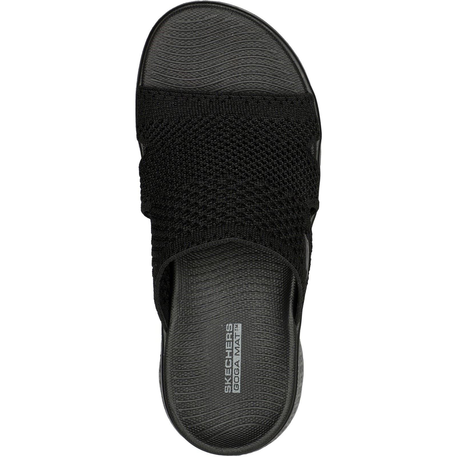 Skechers GO WALK Flex Elation Sandales Noires Pour Femmes En Synthétique