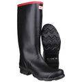 Hunter Argyll Full Knee Bottes En Caoutchouc Noires Wellington