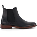 Dune Characteristic Bottes Noires En Cuir Pour Hommes