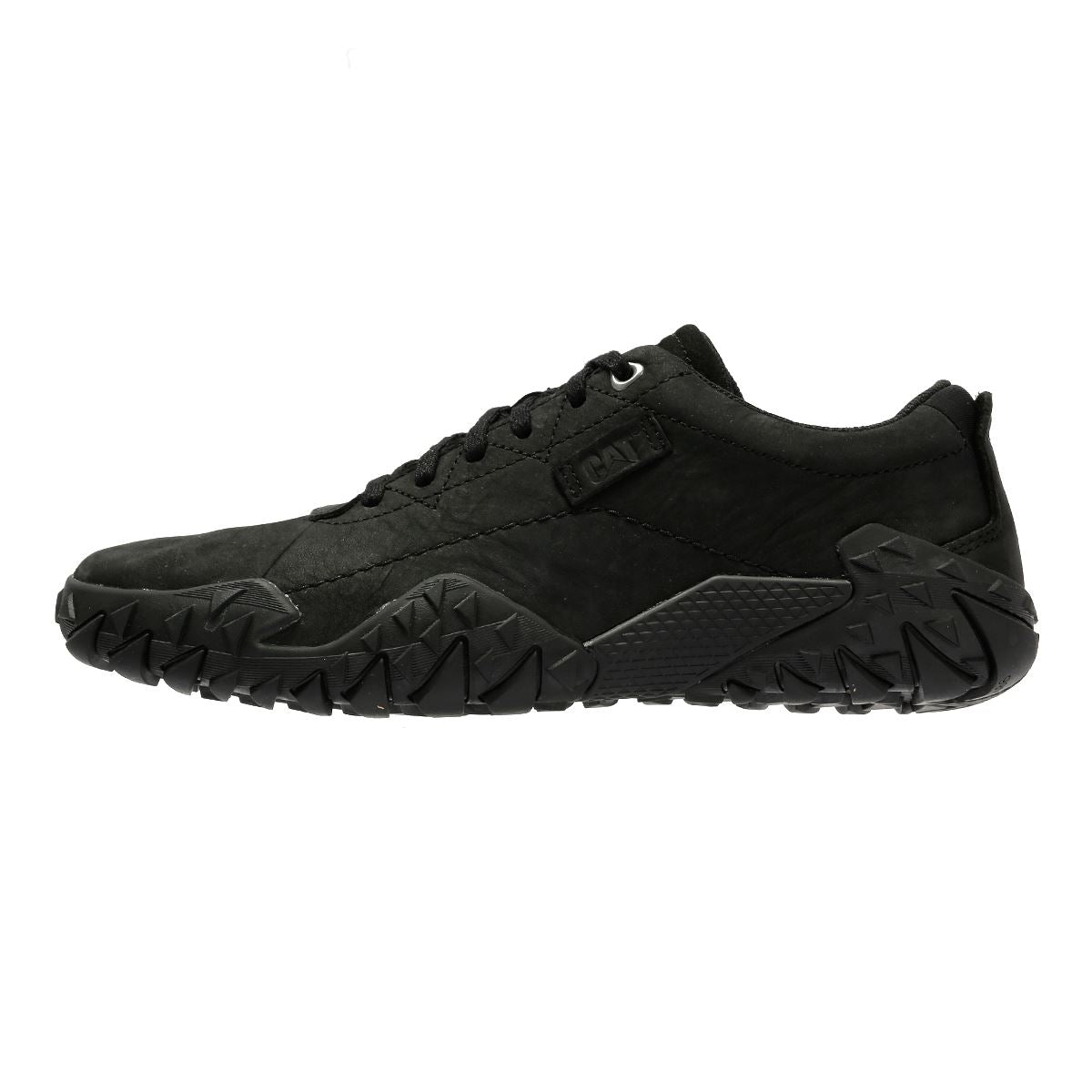 Caterpillar Gridlock Lo Tumbled Chaussures À Lacets Noires En Nubuck Pour Homme