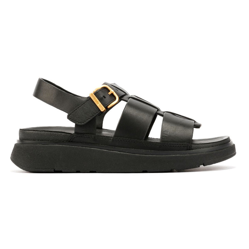 FitFlop GEN-FF Fisherman Sandales Noires Pour Femmes En Cuir