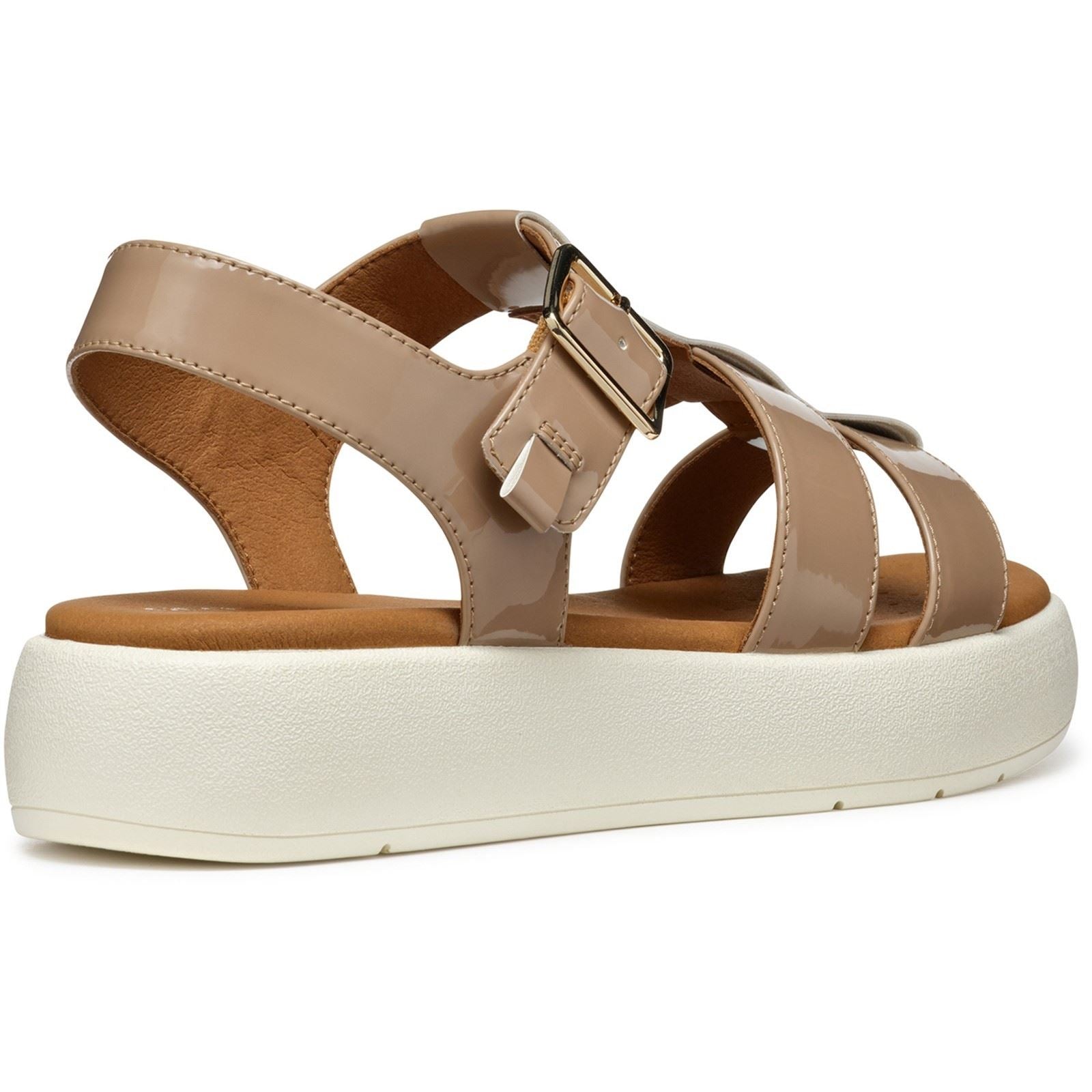 Geox D CAMALEI Sandales En Polyuréthane Synthétique Pour Femme Couleur Caramel
