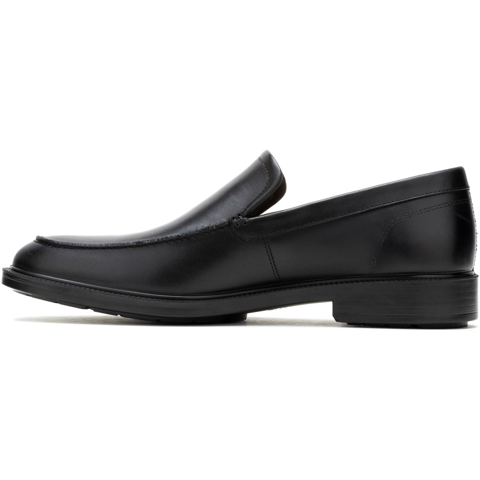 Hush Puppies Banker Chaussures En Cuir Noir À Lacets Pour Hommes