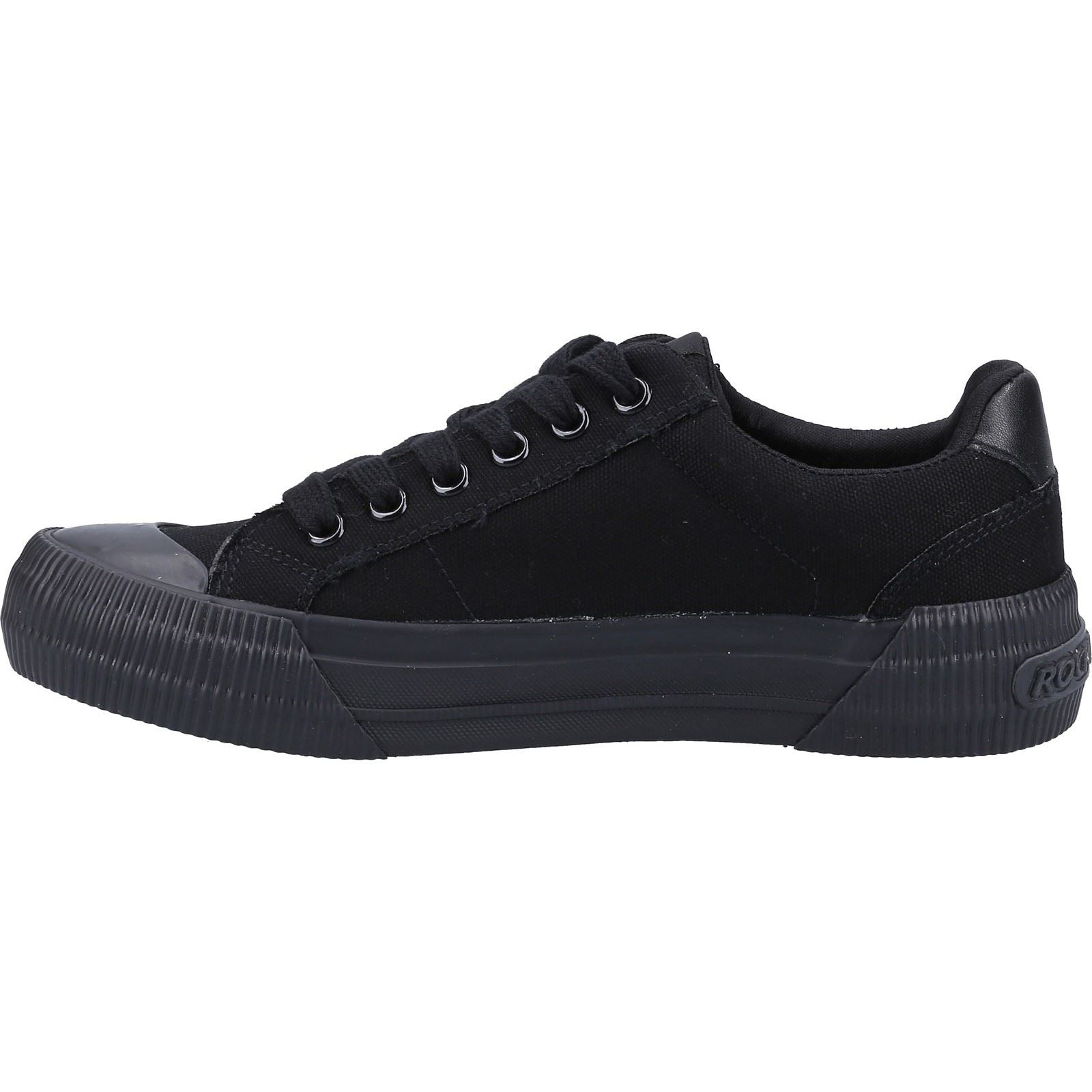 Rocket Dog Cheery Tissu Chaussures De Sport Noires Pour Femmes