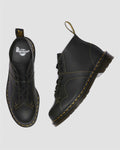 Dr. Martens Church Greasy Bottes Noires En Cuir