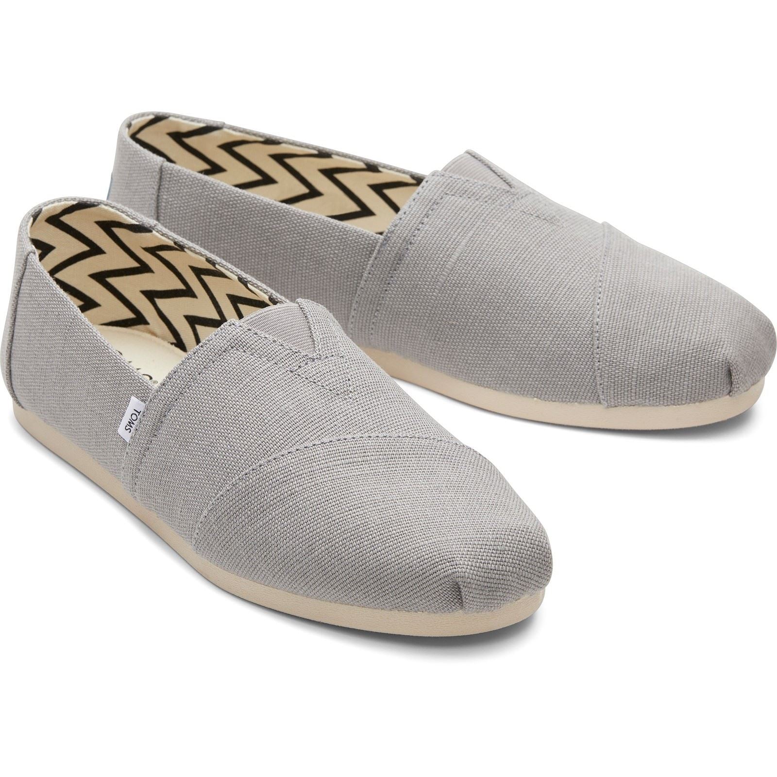 TOMS Alpargata Classic Espadrilles En Coton Pour Hommes Gris Craie