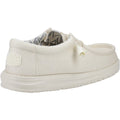 HEYDUDE Wally Canvas Chaussures Bateau Blanches En Coton 100% Pour Hommes