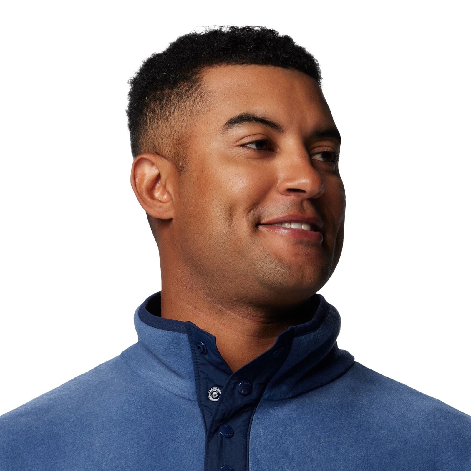 Columbia Steens Mountain Half Snap II Veste En Polaire Bleue Pour Homme