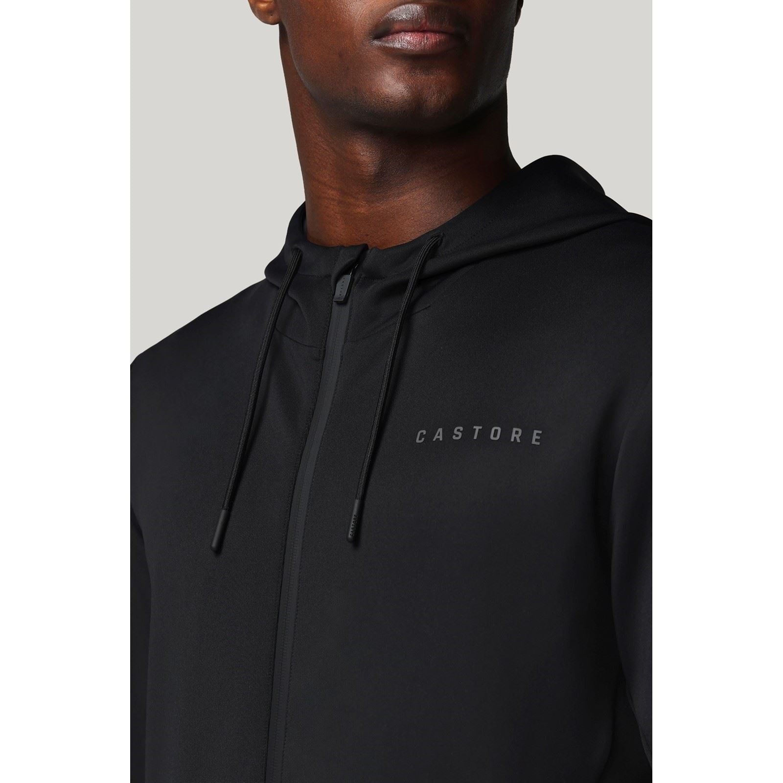 Castore Flex Full Zip Sweat À Capuche Noir Pour Homme