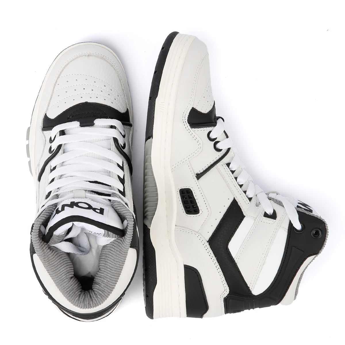 Pony M_100 Des Baskets En Cuir Blanches/Noires