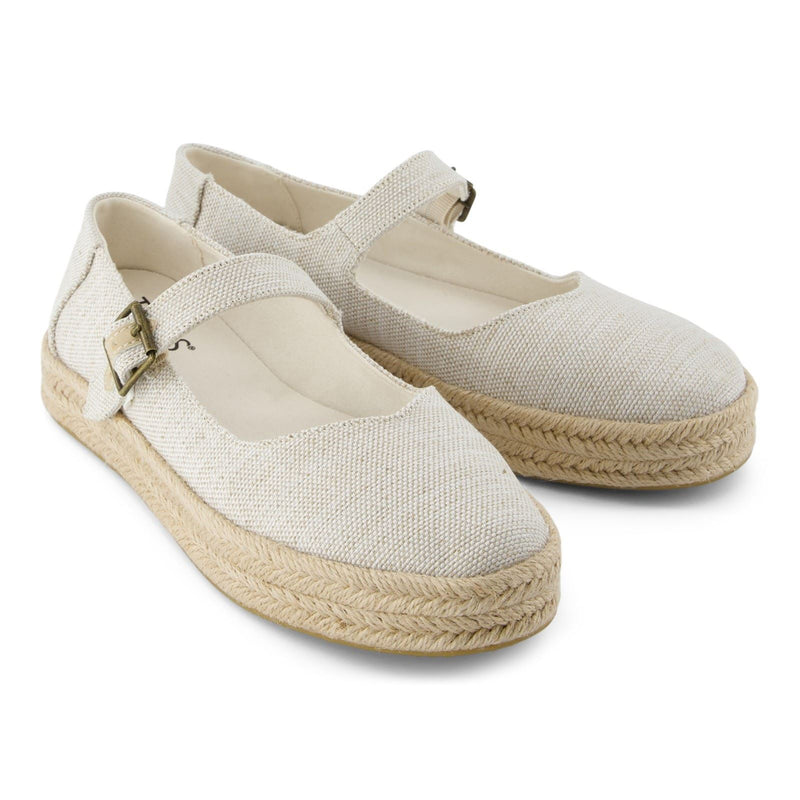 TOMS Carolina Mary Jane Espadrilles Naturelles Pour Femmes En Nylon
