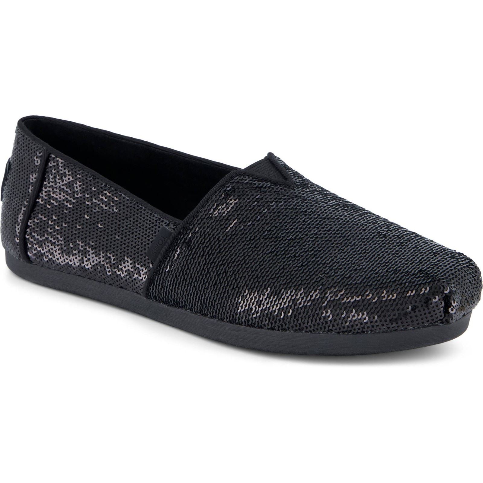 TOMS Alpargata Sequins Espadrilles Noires En Textile Pour Femmes