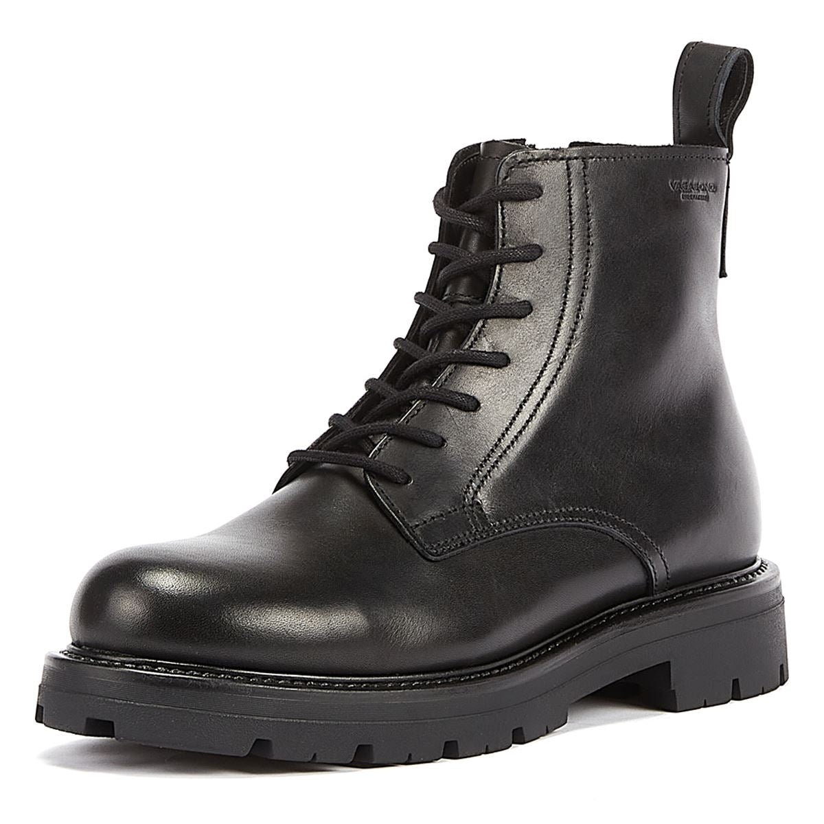 Vagabond Bottes Noires À Lacets Pour Homme Cameron