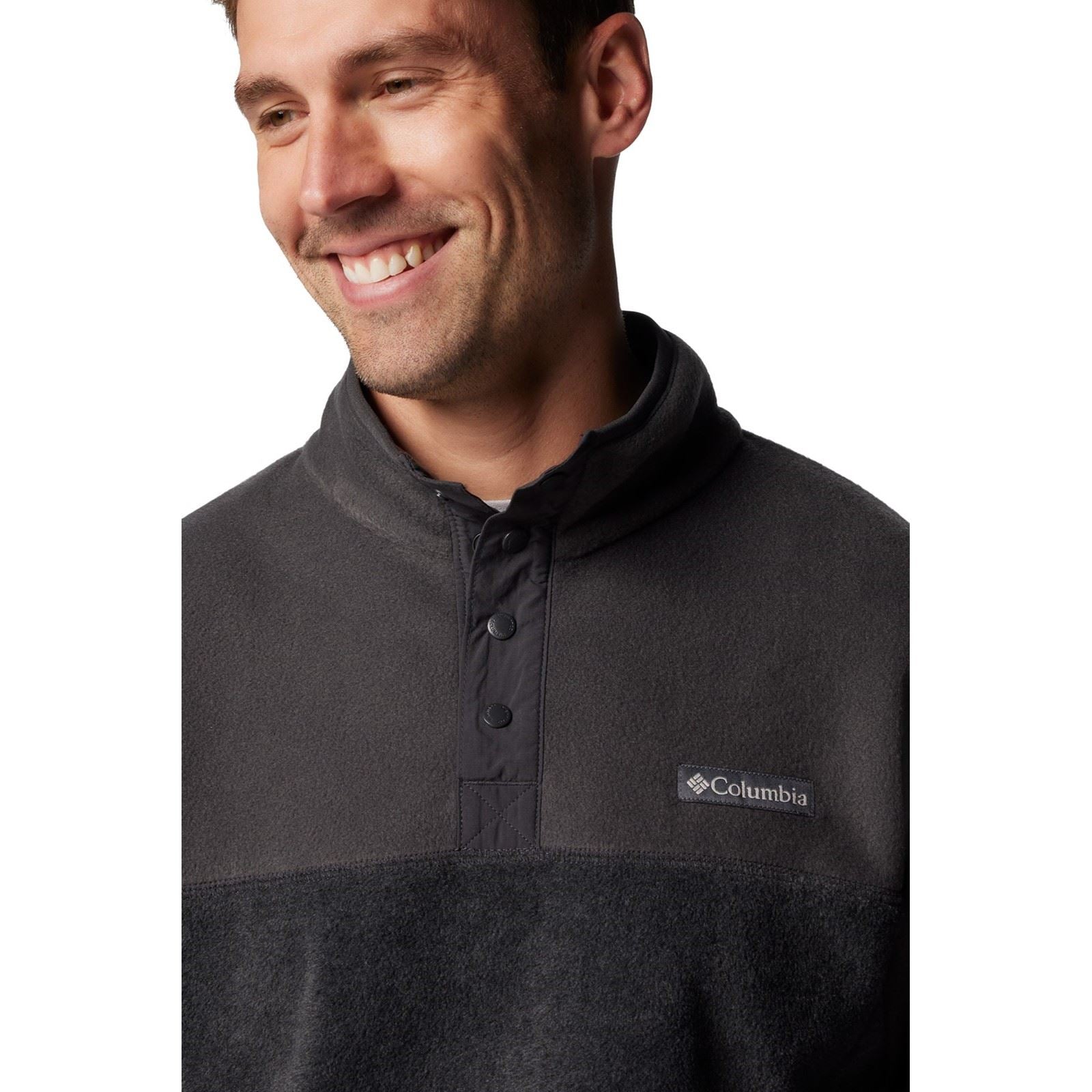 Columbia Steens Mountain Half Snap II Veste En Polaire Grise Pour Homme