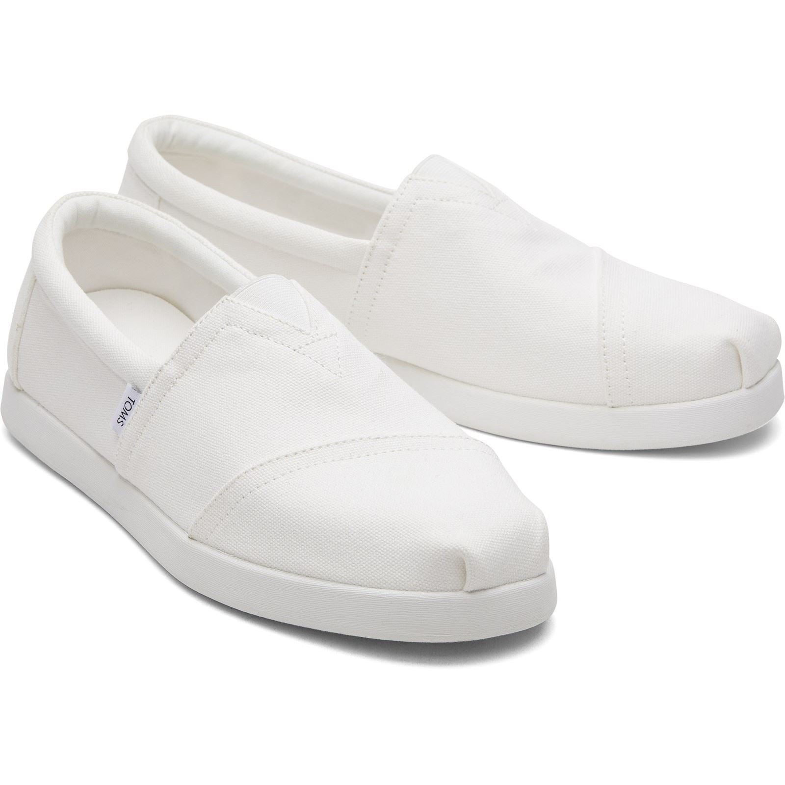 TOMS Alpargata Forward Espadrilles Blanches Pour Hommes En 100% Coton