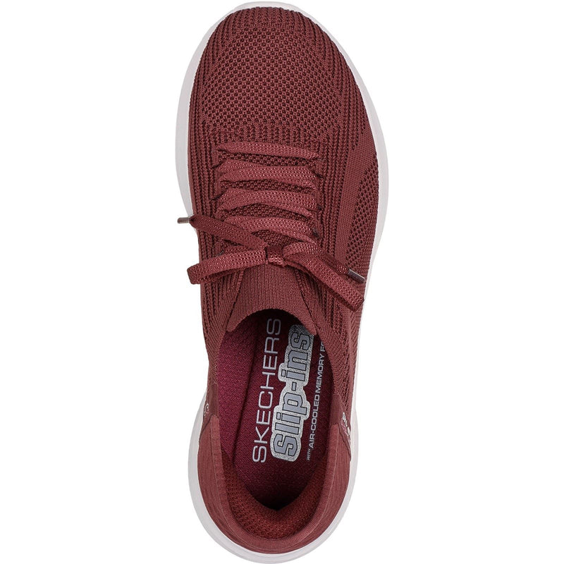 Skechers Ultra Flex 3.0 Brilliant Path Baskets En Toile Pour Femmes Couleur Bordeaux