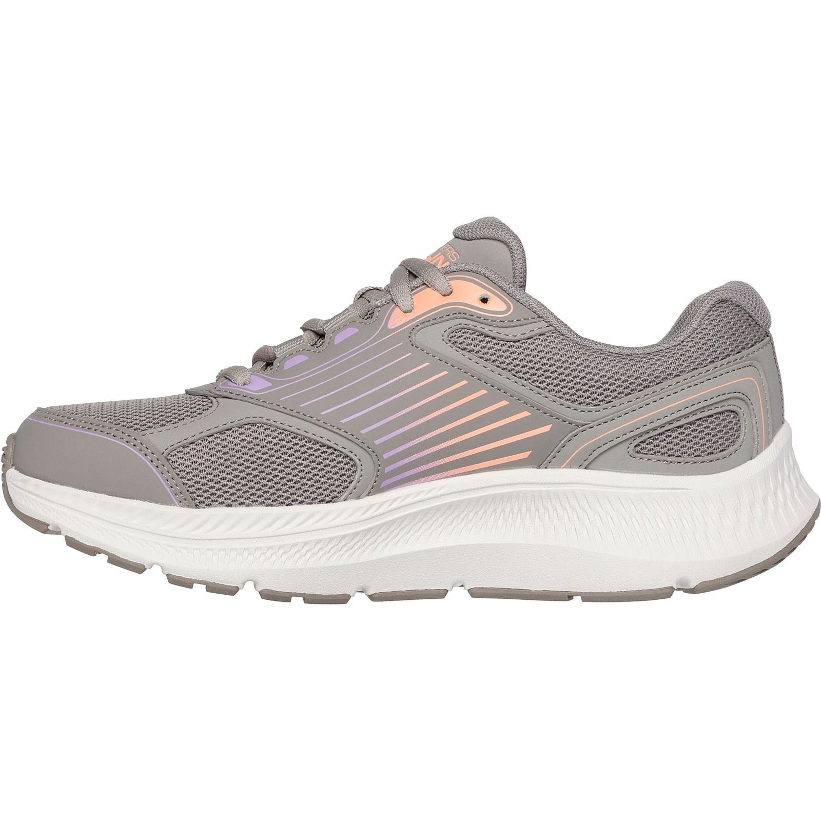 Skechers GO RUN Consistent 2.0 Advantage Baskets En Cuir Pour Femmes, Couleur Taupe/Multi