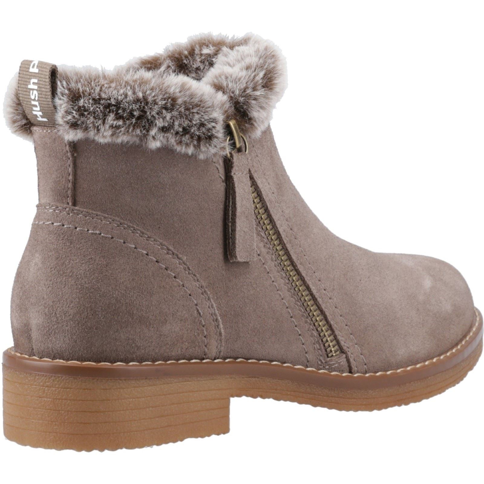 Hush Puppies Marnie Bottines De Cheville D'hiver Pour Femmes En Taupe Suédois