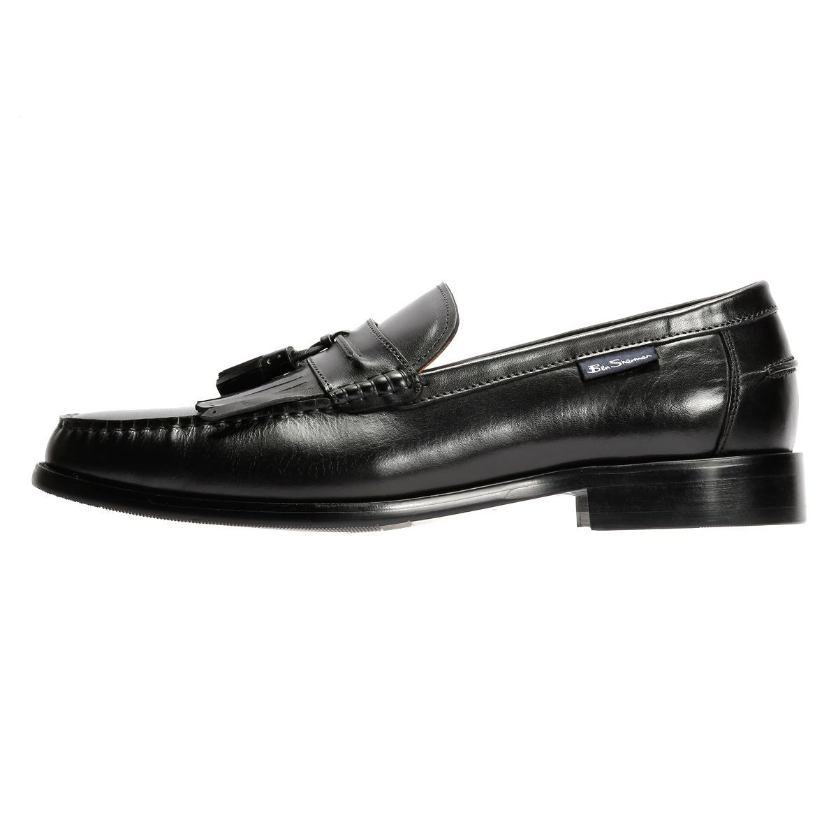 Ben Sherman Buster Mocassins Noirs En Cuir Pour Hommes