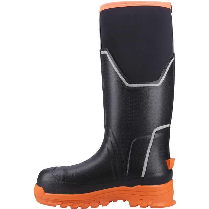 Muck Boots Grit S5 Bottes En Caoutchouc Pour Femme Noir/Orange