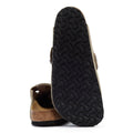 Birkenstock Boston Sabots Régulières En Daim Taupe