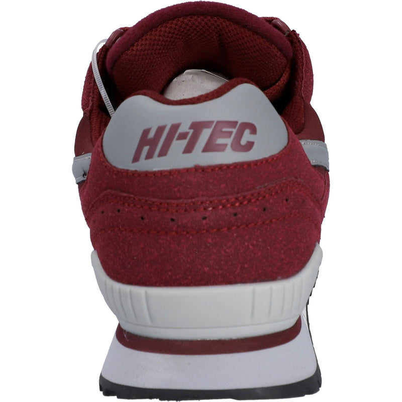 Hi-Tec Silver Shadow Chaussures Pour Hommes En Dentelle En Daim Synthétique/polyester - Cerise