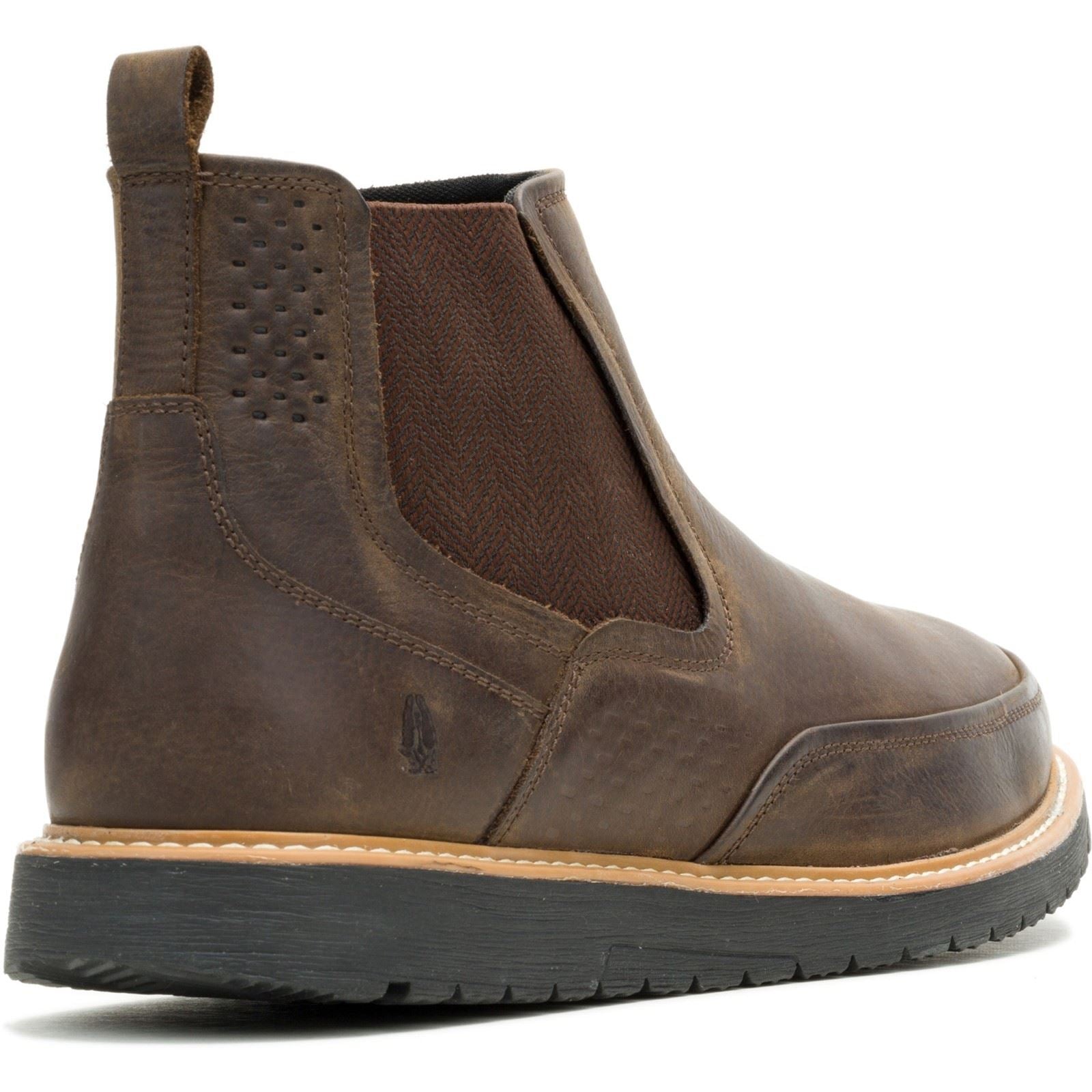 Hush Puppies Jenson Bottes En Cuir Marron Pour Homme